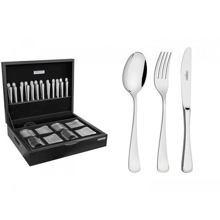 Faqueiro Tramontina Inox Mônaco 66917214 - 101 Peças Menor preço em Faqueiro Tramontina Inox Mônaco 66917214 - 101 Peças