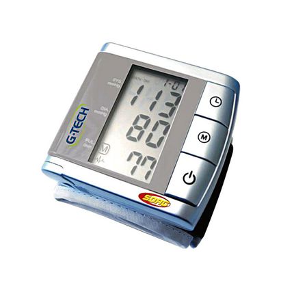 Aparelho de Pressão G-Tech Automático de Pulso BP3BK1-3 Menor preço em Aparelho de Pressão G-Tech Automático de Pulso BP3BK1-3