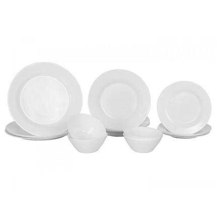 Aparelho de Jantar 16 Peças Duralex Vidro - Redondo Branco Opaline Menor preço em Aparelho de Jantar 16 Peças Duralex Vidro - Redondo Branco Opaline