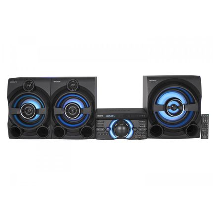 Mini System Sony Bluetooth DVD USB MP3 CD Player - Rádio FM 2150W 2 Caixas e Subwoofer HDMI MHC-M80D Menor preço em Mini System Sony Bluetooth DVD USB MP3 CD Player - Rádio FM 2150W 2 Caixas e Subwoofer HDMI MHC-M80D