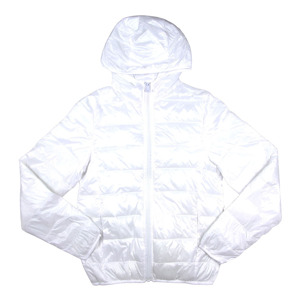 jaqueta de nylon feminina branca