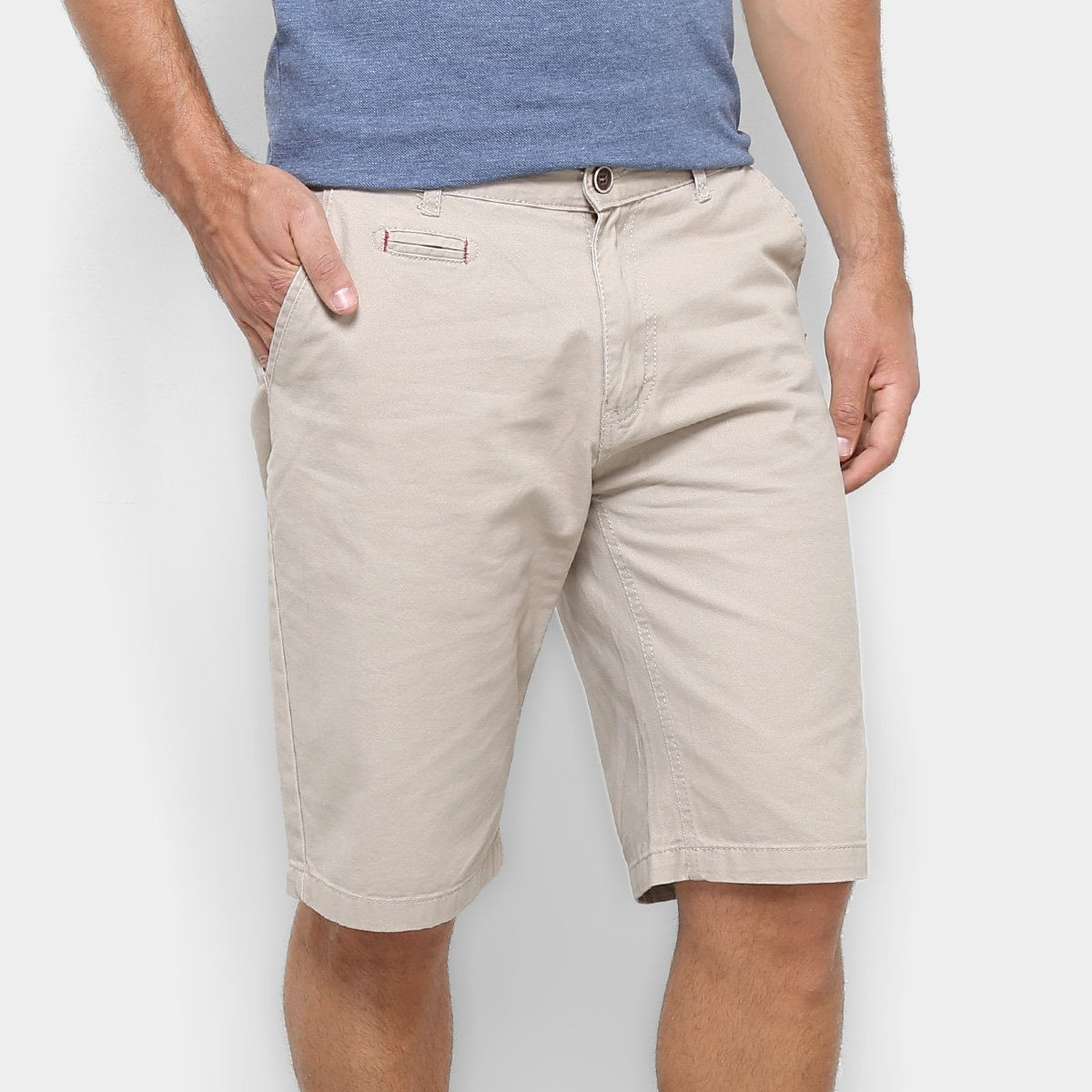 bermuda jeans masculina bolso faca