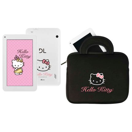 Tablet Dl Hello Kitty Tp256bra Branco 4gb Wi-fi