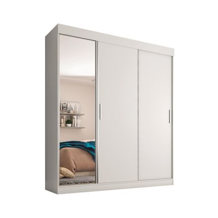 Guarda-Roupa Fama Móveis Madri com 3 Portas, 3 Gavetas e Espelho Branco é ruim? Guarda-Roupa Fama Móveis Madri com 3 Portas, 3 Gavetas e Espelho Branco é boa?