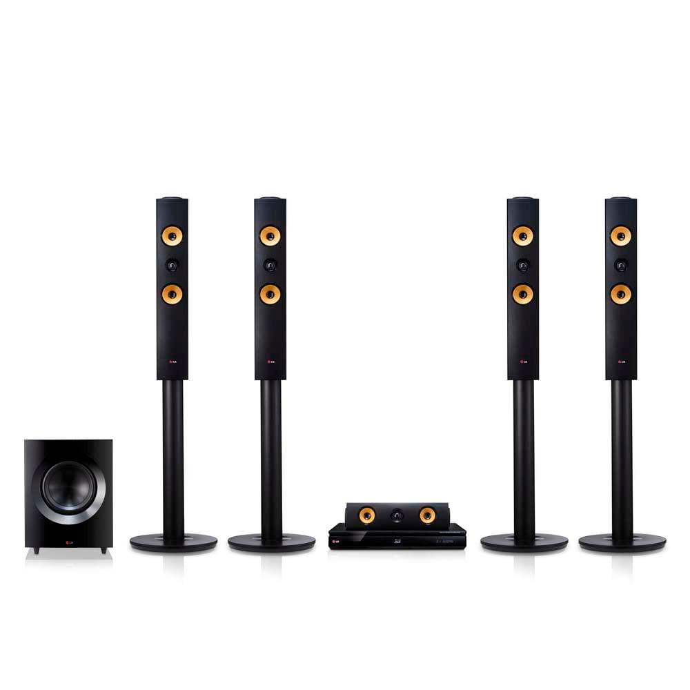 Home Theater LG BH7540TW 5.1 Canais Blu-ray Player 3D Ultra HD 4K Upscaling Caixas Traseiras Wireless Smart TV Bluetooth Wi-Fi e Le DVD – 1.200 W - Compre no ShopFácil.com