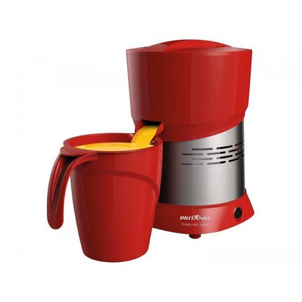 Espremedor de Frutas Britânia Turbo Pro - Elétrico 260W 1,3L Vermelho Menor preço em Espremedor de Frutas Britânia Turbo Pro - Elétrico 260W 1,3L Vermelho