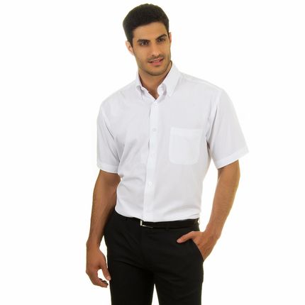 camisa social masculina branca lisa