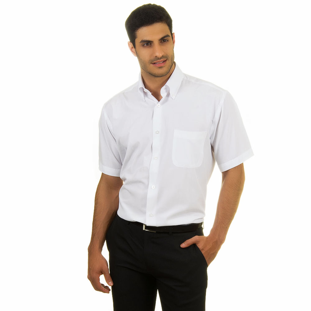 camisa social branca com calça preta