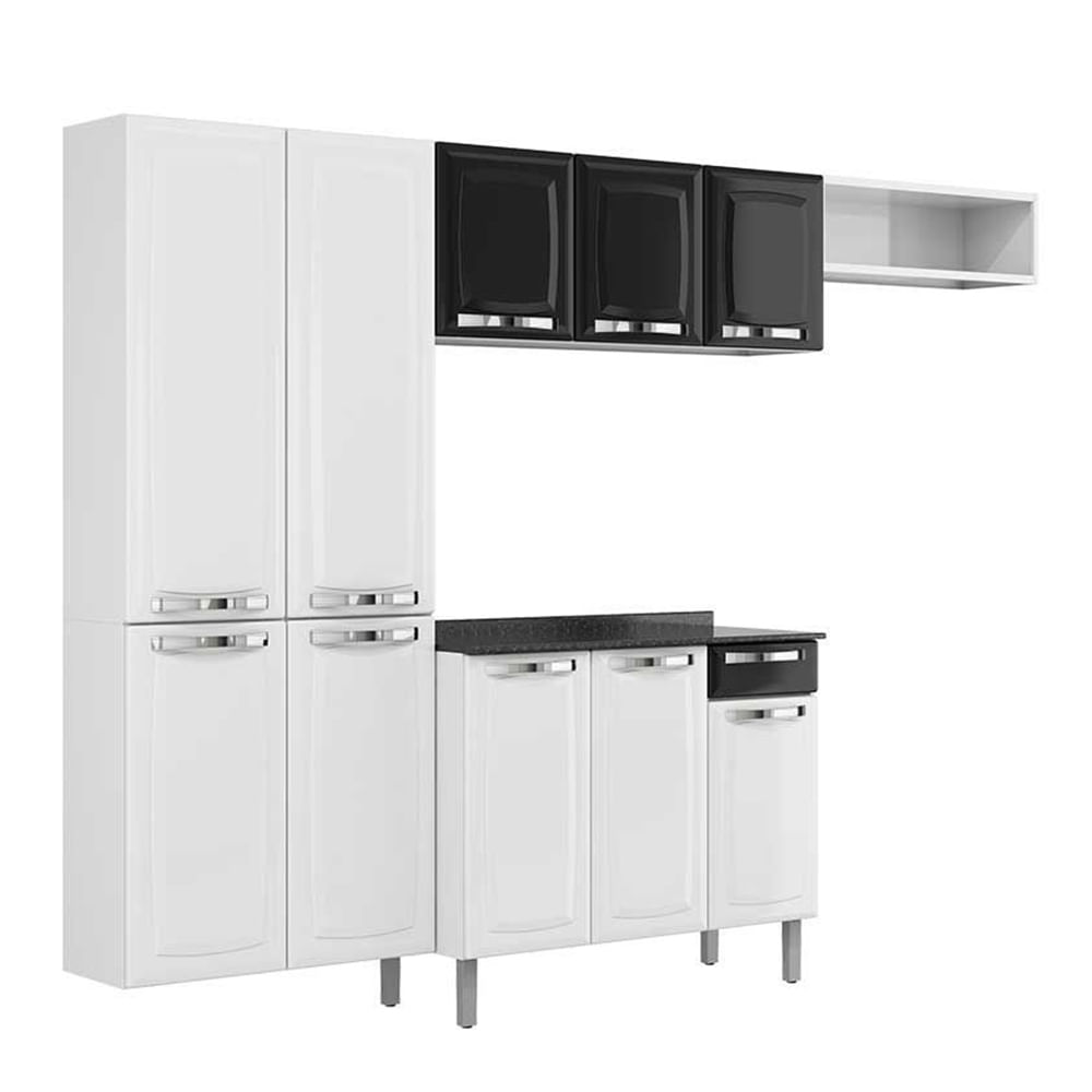 Cozinha Completa Rose 10 Portas A O Coz 1 Branco Preto 2v Itatiaia Cozinha Completa Rose 10 Portas A O Coz 1 Branco Preto 2v Itatiaia