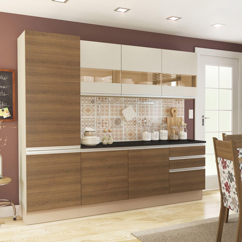 Cozinha Compacta Glamy Alicia Madesa Tirol Rustic Bronze Comprar Cozinha Compacta Glamy Alicia Madesa Tirol Rustic Bronze Comprar