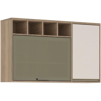 Armário de Cozinha Aéreo Luciane Parma Ino - 2 Portas 120x73cm Menor preço em Armário de Cozinha Aéreo Luciane Parma Ino - 2 Portas 120x73cm