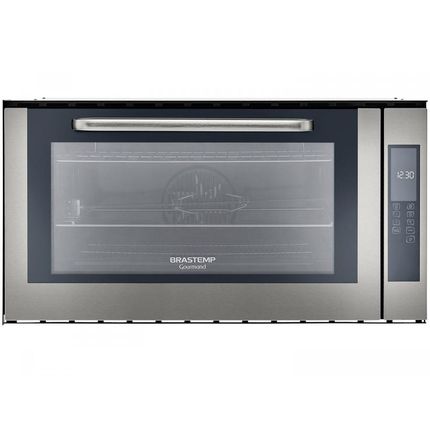 Forno de Embutir Elétrico Brastemp Gourmand - BOC90 BRBNA Inox 105L Grill Timer Menor preço em Forno de Embutir Elétrico Brastemp Gourmand - BOC90 BRBNA Inox 105L Grill Timer