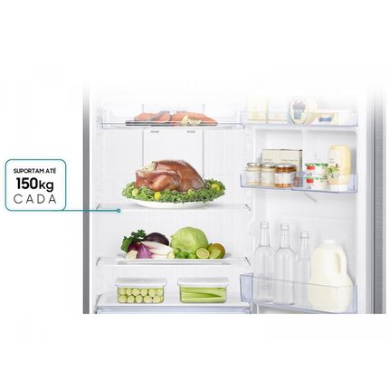 Geladeira/refrigerador 385 Litros 2 Portas Inox - Samsung - 110v - Rt38k550ks9/az