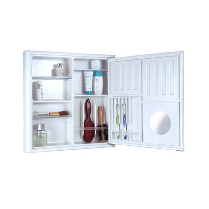 Espelheira de sobrepor Cristal 1131 51cm branco Cris-Metal Menor preço em Espelheira de sobrepor Cristal 1131 51cm branco Cris-Metal