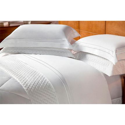 Cobre-leito Queen Plumasul em 100% Algodão 500 Fios 3 Peças – Branco. Menor preço em Cobre-leito Queen Plumasul em 100% Algodão 500 Fios 3 Peças – Branco.