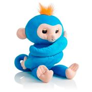 Pelúcia Interativa Candide Huglings Monkey - Azul.