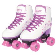 Patins Fênix Brinquedos Roller Skate RL-07 - Branco Tamanho 35 ao 38