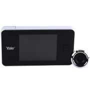 Olho Mágico Digital Yale Real View Ângulo Visão 105°, Tela LCD, Cartão MicroSD 512MB.