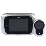 Olho Mágico Digital Yale Real View Pro com Tela LCD, Ângulo Visão 110°, Cartão MicroSD 512MB.