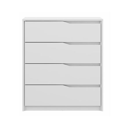 Cômoda Demartêz Toledo com 4 Gavetas Branco Menor preço em Cômoda Demartêz Toledo com 4 Gavetas Branco