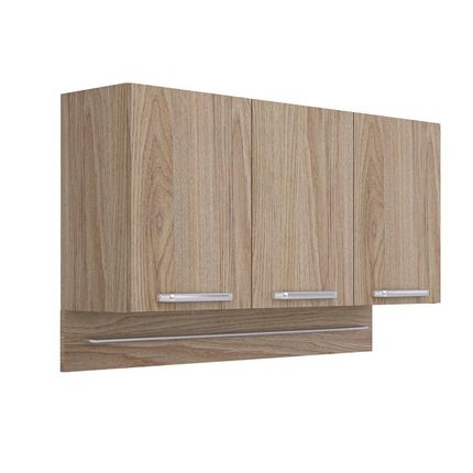 Armário Triplo Itatiaia Cacau com 3 Portas e Suporte - Carvalho. Menor preço em Armário Triplo Itatiaia Cacau com 3 Portas e Suporte - Carvalho.