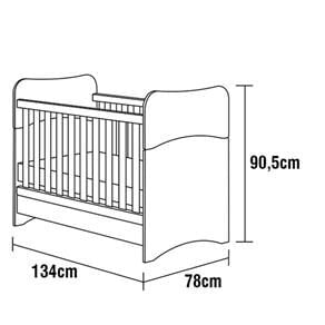 Berço imaza adoleta com grades fixas Clearance