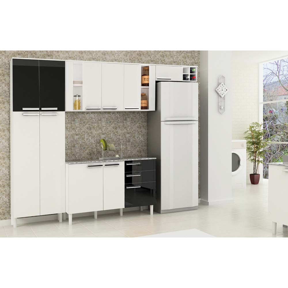 Cozinha Compacta Ratan Palmeira Com 8 Portas 3 Pe As Comprar No Cozinha Compacta Ratan Palmeira Com 8 Portas 3 Pe As Comprar No