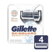 Carga para Aparelho de Barbear Gillette Skinguard Sensitive - 4 unidades.