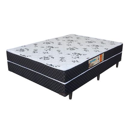 Cama Box Conjugada de Casal Umaflex Native Espuma D28 51x138x188 cm - Branca/Preta. é boa?