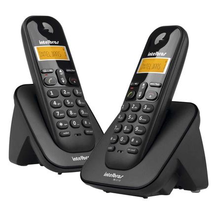Telefone sem Fio Intelbras TS 3112 Preto com Display luminoso Identificador de Chamada e Tecnologia DECT 6.0 - 1 Ramal Menor preço em Telefone sem Fio Intelbras TS 3112 Preto com Display luminoso Identificador de Chamada e Tecnologia DECT 6.0 - 1 Ramal
