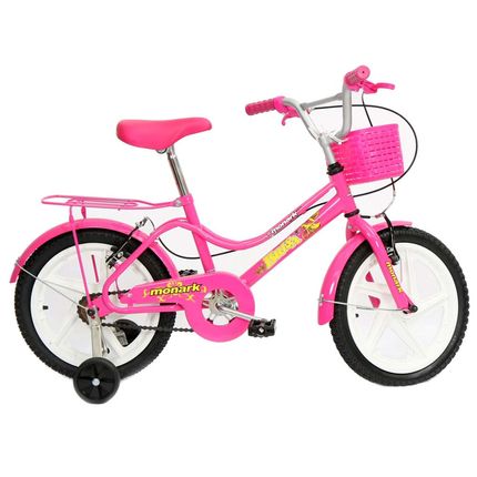 Bicicleta Aro 16 Monark Brisa - Rosa Menor preço em Bicicleta Aro 16 Monark Brisa - Rosa