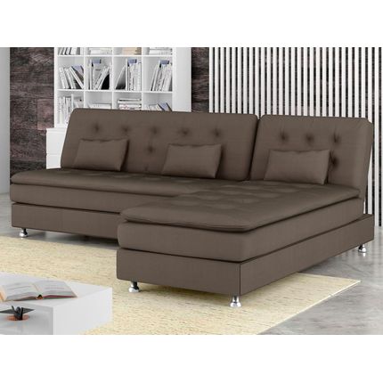 sofa cama casal 4 lugares suede reclinavel reclinavel penelope