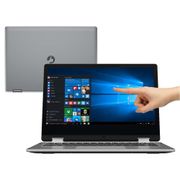 Notebook 2 em 1 Positivo Quad Core 4GB 32GB SSD Tela 11.6” Windows 10 Duo Q432A.