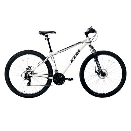 Bicicleta Aro 29 XTB com Quadro em Alumínio, Suspensão Dianteira e 21 Marchas - Branca Menor preço em Bicicleta Aro 29 XTB com Quadro em Alumínio, Suspensão Dianteira e 21 Marchas - Branca