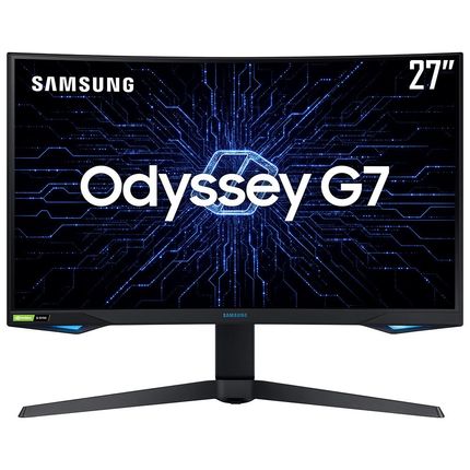 Monitor Gamer Curvo Samsung Odyssey 27” WQHD, 240Hz, 1ms, HDMI, Display Port , USB, G sync , Freesync , Premium Pro, com ajuste de altura, preto, séri Menor preço em Monitor Gamer Curvo Samsung Odyssey 27” WQHD, 240Hz, 1ms, HDMI, Display Port , USB, G sync , Freesync , Premium Pro, com ajuste de altura, preto, séri