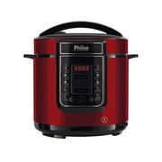 Panela de Pressão Digital Philco Inox Vermelha 6 Litros 1000W 220V