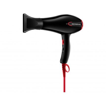 Secador de Cabelo Profissional Mondial Turbo Color - Red SC-41 Tourmaline com Íon 1900W 2 Velocidades Menor preço em Secador de Cabelo Profissional Mondial Turbo Color - Red SC-41 Tourmaline com Íon 1900W 2 Velocidades