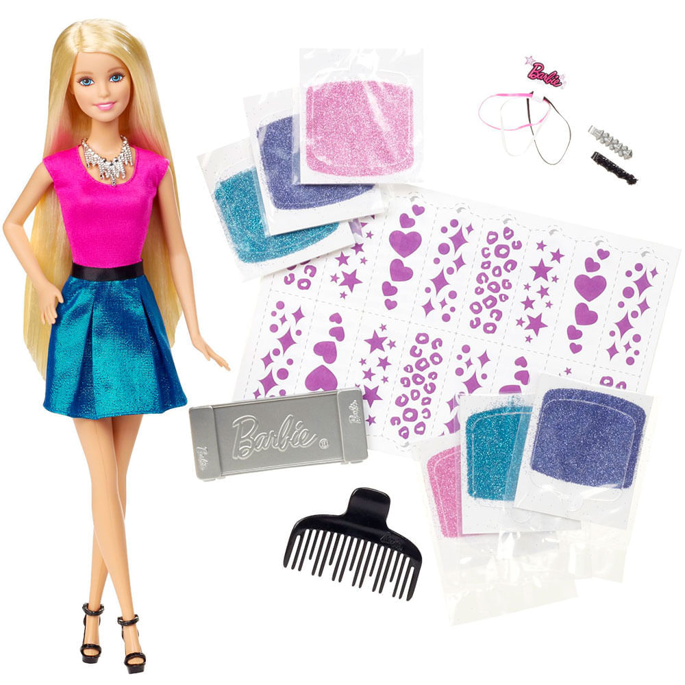 Barbie que pinta o cabelo com glitter Clearance