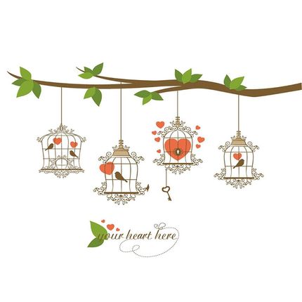 Adesivo de Parede Conthey Gaiolas 60x90cm. Menor preço em Adesivo de Parede Conthey Gaiolas 60x90cm.