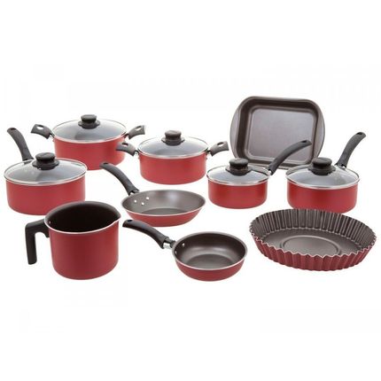 Jogo de Panelas Tramontina Antiaderente - de Alumínio Vermelho 10 Peças Turim 20298/722 é ruim? Jogo de Panelas Tramontina Antiaderente - de Alumínio Vermelho 10 Peças Turim 20298/722 é boa?