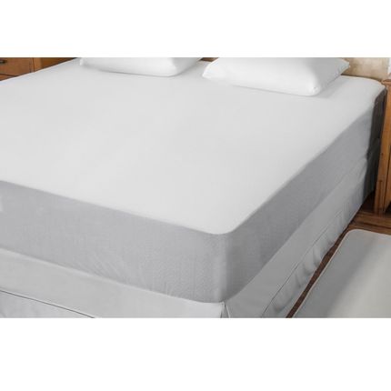 Protetor para Colchão Solteiro Bello Conforto em Malha Impermeável - Branco. Menor preço em Protetor para Colchão Solteiro Bello Conforto em Malha Impermeável - Branco.
