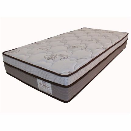 Colchão Solteiro Ortobom New Magestic com Ortopillow e Molas Ensacadas 27x88x188 cm - Marrom/Cinza. é boa?