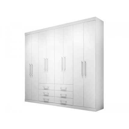 Guarda-roupa Casal 8 Portas 6 Gavetas - Santos Andirá Havana Master 132366 Menor preço em Guarda-roupa Casal 8 Portas 6 Gavetas - Santos Andirá Havana Master 132366