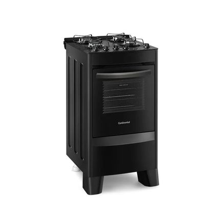Fogão Piso Continental FC4VP 4 Bocas Preto Menor preço em Fogão Piso Continental FC4VP 4 Bocas Preto
