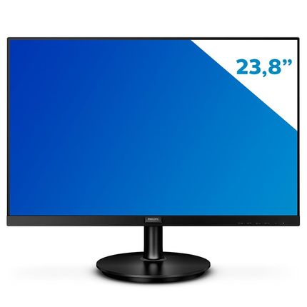 Monitor LED 23.8\" Philips Full HD 242V8A com Entrada HDMI e VGA. Menor preço em Monitor LED 23.8\" Philips Full HD 242V8A com Entrada HDMI e VGA.