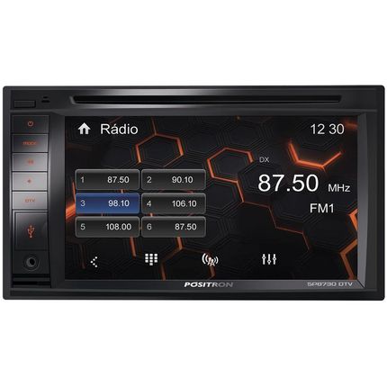 Central Multimídia Pósitron SP8730DTV LCD 6,2" - TV Entrada para Câmera de Ré USB Bluetooth Menor preço em Central Multimídia Pósitron SP8730DTV LCD 6,2" - TV Entrada para Câmera de Ré USB Bluetooth