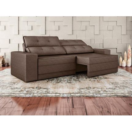 Sofá Retrátil e Reclinável 4 Lugares Velosuede - Leon Next Sofás é ruim? Sofá Retrátil e Reclinável 4 Lugares Velosuede - Leon Next Sofás é boa?