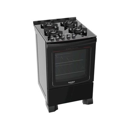 Fogão 4 Bocas Dako Preto Acendimento Automático - DAKO GLASS DP4VUP-PF0 4Q Menor preço em Fogão 4 Bocas Dako Preto Acendimento Automático - DAKO GLASS DP4VUP-PF0 4Q