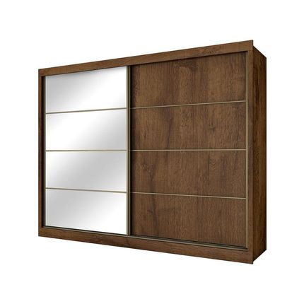 Guarda-roupa Casal MDF 2 Portas de Correr - 6 Gavetas Made Marcs Moscou com Espelho Menor preço em Guarda-roupa Casal MDF 2 Portas de Correr - 6 Gavetas Made Marcs Moscou com Espelho