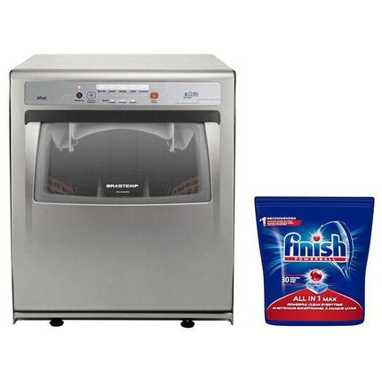 Lava-Louças Brastemp Ative! BLF08 AS - 8 Serviços + Detergente Finish Tabs 30 Unidades Menor preço em Lava-Louças Brastemp Ative! BLF08 AS - 8 Serviços + Detergente Finish Tabs 30 Unidades